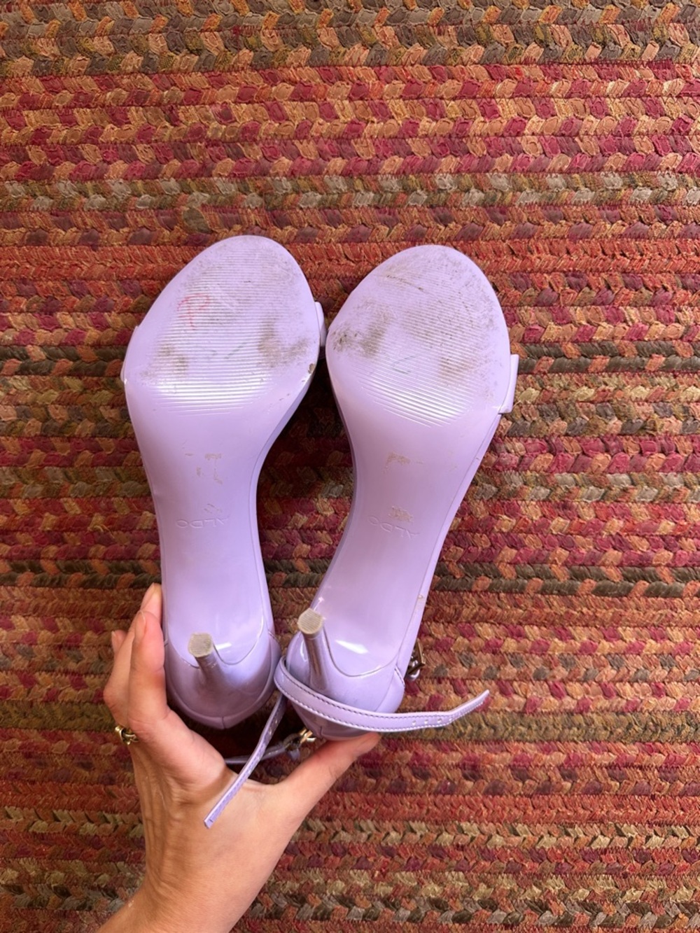 ALDO LAVENDER PURPLE HEELS - Picture 5 of 6